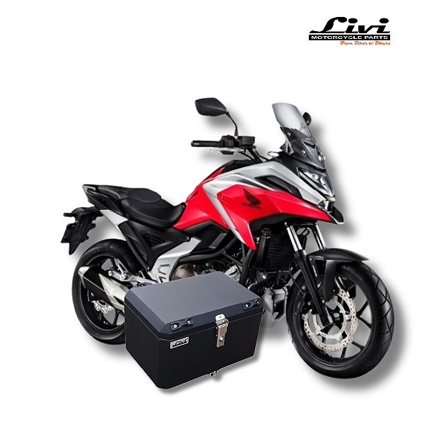 Baú central Top Case 50 Litros Honda NC 700 / 750X + Suporte.