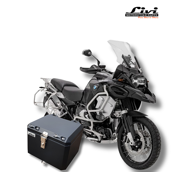 TOP CASE LIVI 43L BMW R 1200 GS ADVENTURE 2013 ACIMA + SUPORTE