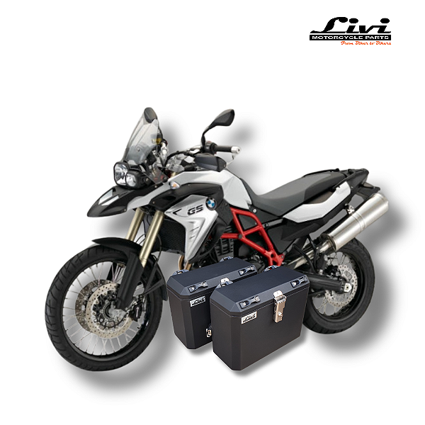 BAÚS LATERAIS LIVI 35L BMW F700GS/F800GS + SUPORTES