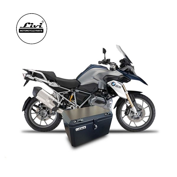 Baús central 50 Livi Exclusivos Para Moto BMW R 1200 GS 2008 A 2012 + Suporte.