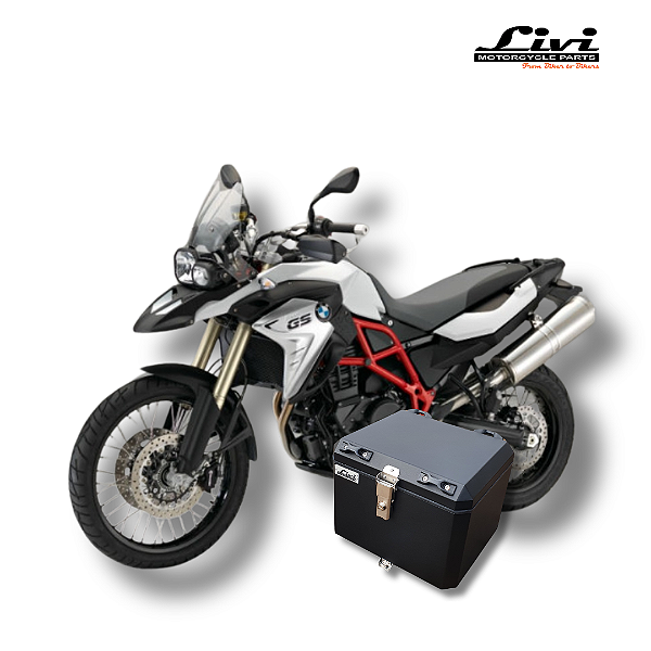Baú Central Top Case 43 Litros Livi Exclusivo Para Moto BMW F750 GS-850GS + Suporte.