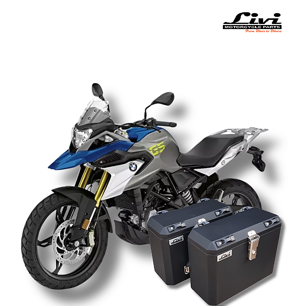 BAÚS LATERAIS LIVI 35L  BMW G310 GS + SUPORTES