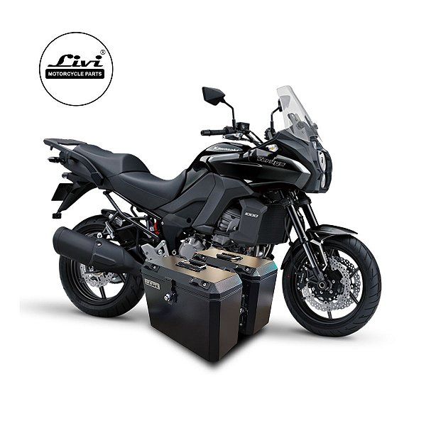 Baús Laterais 35L Kawasaki Versys 1000 até 2015 + Suporte.