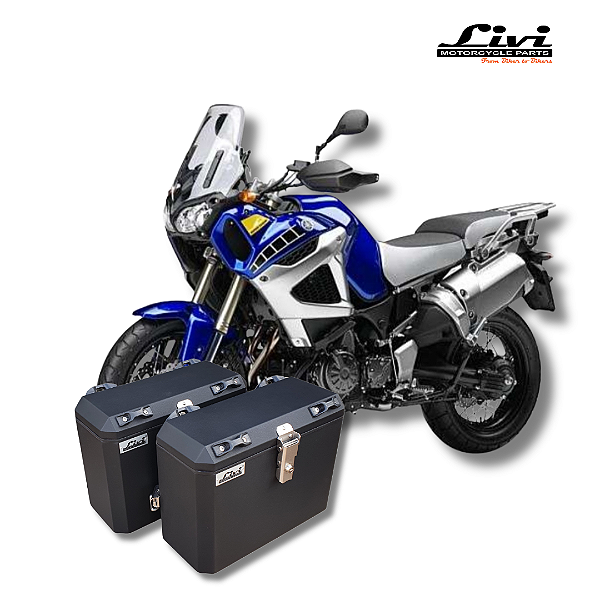 BAÚS LATERAIS LIVI 35L YAMAHA XT1200Z SUPER TÉNÉRÉ + SUPORTES