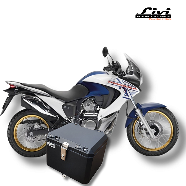 TOP CASE LIVI 43L HONDA TRANSALP XL 700V + SUPORTE!