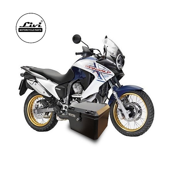 TOP CASE LIVI PARA HONDA TRANSALP XL 700V + SUPORTE!