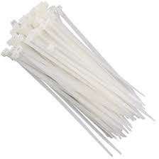 Abracadeira Nylon 25Cm Branco Pct C/ 100
