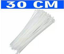 Abracadeira Nylon    30Cm Branca Pct C/100 Yonic