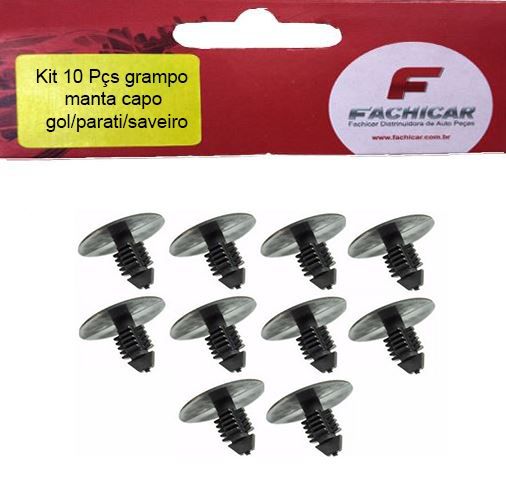KIT 10PCS GRAMPO MANTA CAPO GOL/PARATI/SAVEIRO