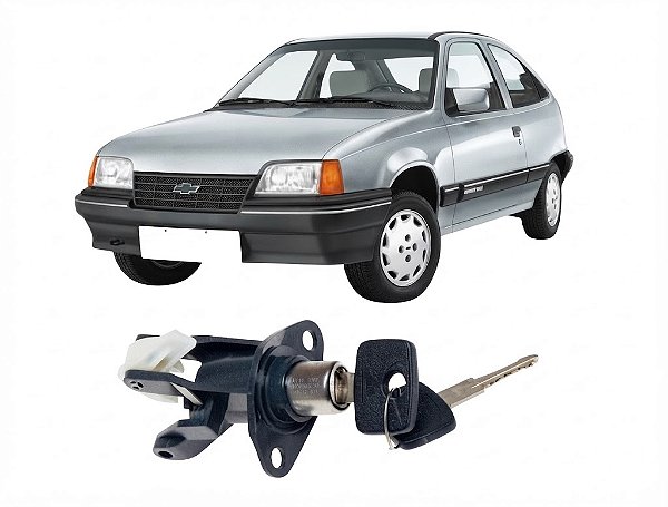 BOTAO/MAÇANETA DA MALA KADETT 1989 A 1998 COM CHAVE MECANICA