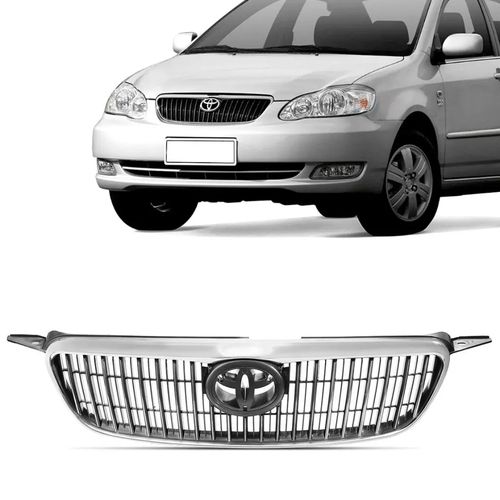 GRADE COROLLA SEG 2003/2007 MOLDURA CROMADA