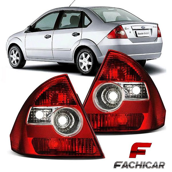 LANTERNA TRASEIRA DO FIESTA SEDAN 2004 EM DIANTE BICOLOR HT