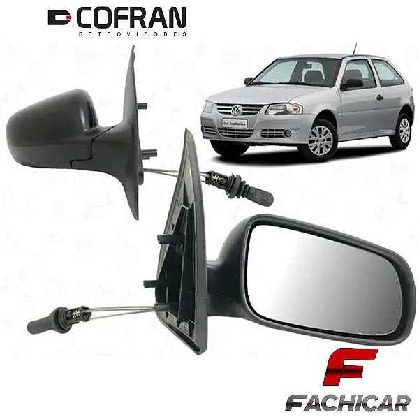 RETROVISOR DO GOL 1999 A 2008 COM CONTROLE 2 PORTAS COFRAN