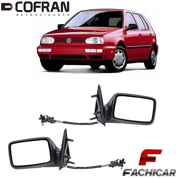 RETROVISOR DO GOLF 1992 A 1998 COM CONTROLE COFRAN
