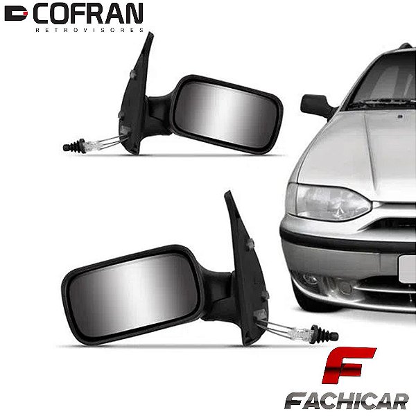 RETROVISOR DO PALIO 1996 A 2000 COM CONTROLE 4 PORTAS COFRAN