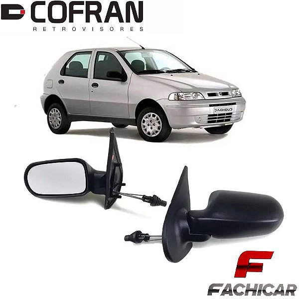 RETROVISOR DO PALIO 2001 A 2004 COM CONTROLE 4 PORTAS COFRAN
