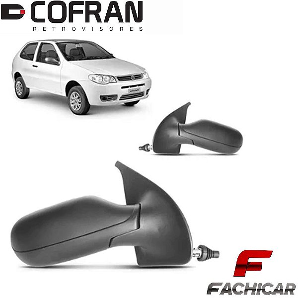 RETROVISOR DO PALIO 2004 A 2007 COM CONTROLE 2 PORTAS COFRAN