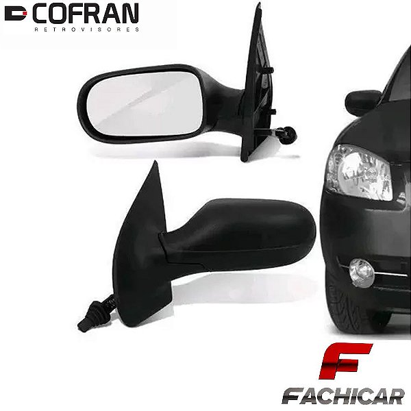 RETROVISOR DO PALIO 2008 A 2010 COM CONTROLE 2 PORTAS COFRAN