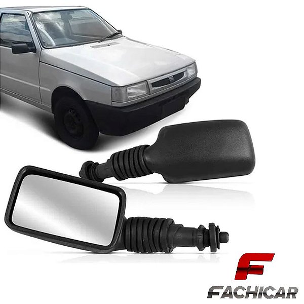 RETROVISOR DO UNO/PREMIO/ELBA 1986 A 1988 E MILLE 1991 A 1995 COM CONTROLE COFRAN