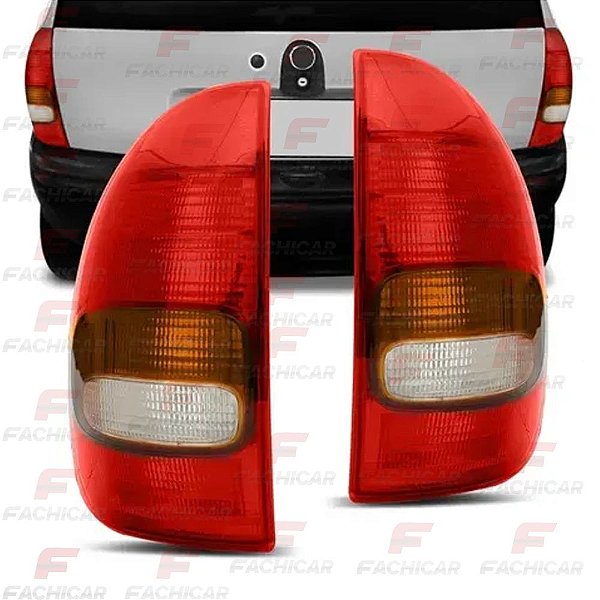 LANTERNA TRASEIRA DO CORSA 4 PORTA 1995 A 1999 TRICOLOR