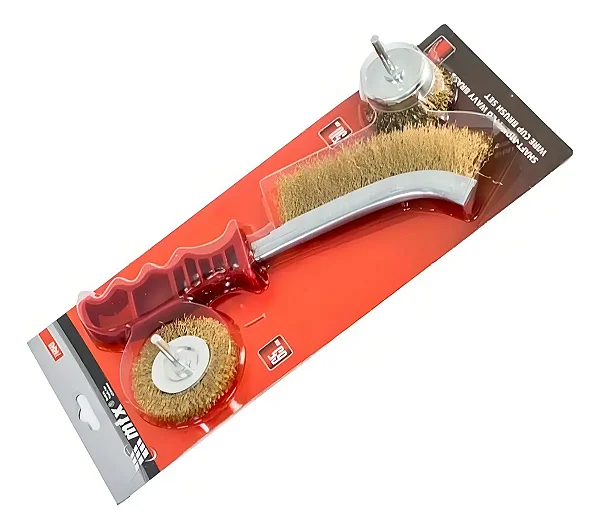 JOGO ESCOVA DE AÇO CARBONO 65MM 3 PEÇAS