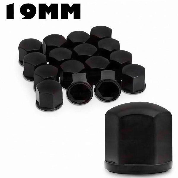 CAPA DE PARAFUSO PRETO 19MM