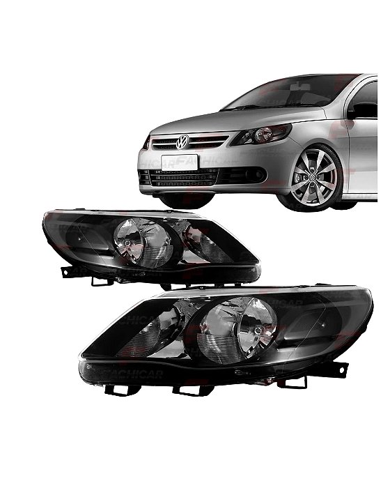 FAROL DO GOL G5 2009 EM DIANTE SIMPLES MASCARA NEGRA