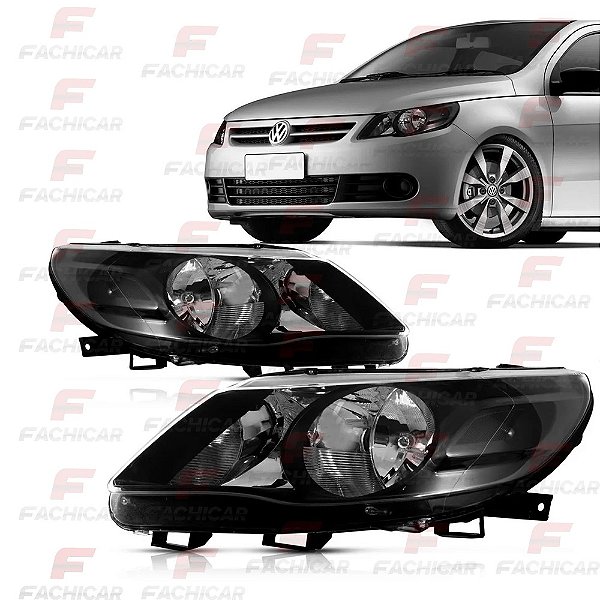 FAROL DO GOL G5 2009 EM DIANTE SIMPLES MASCARA NEGRA