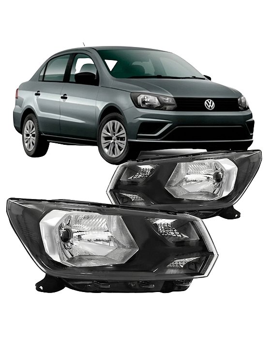FAROL GOL G8 SIMPLES MASCARA NEGRA