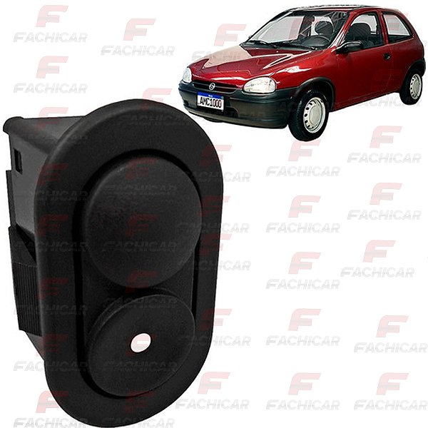 BOTÃO DO VIDRO DO CORSA 1994 A 2002 2PORTAS 6 PINOS ESQUERDO