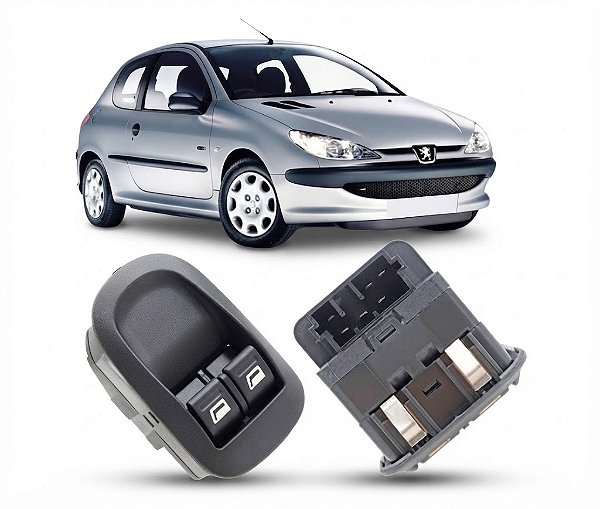BOTÃO DO VIDRO DO PEUGEOT 206 1999