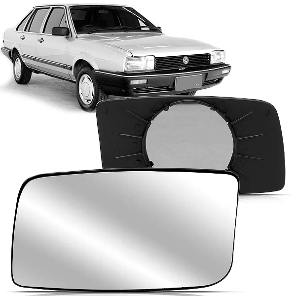 LENTE ESPELHO RETROVISOR SANTANA 1985 A 1990 COM BASE BLAWER