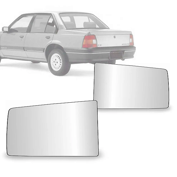 LENTE ESPELHO RETROVISOR MONZA 1985 A 1993 COM BASE BLAWER