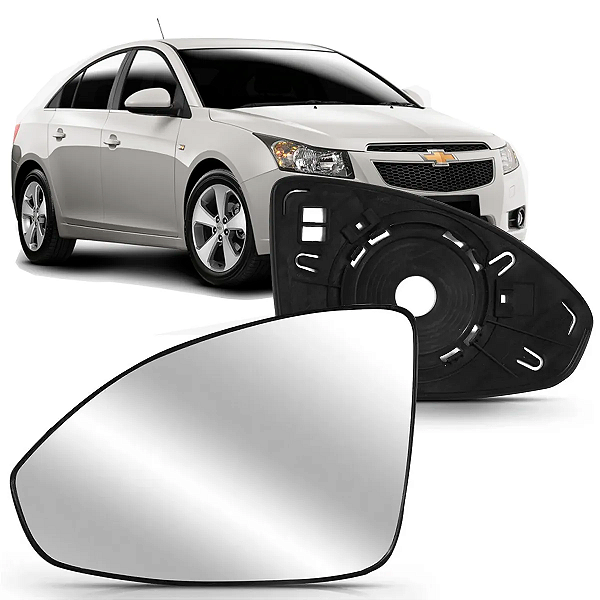 LENTE ESPELHO RETROVISOR CRUZE 2012 A 2015 SEM BASE BLAWER