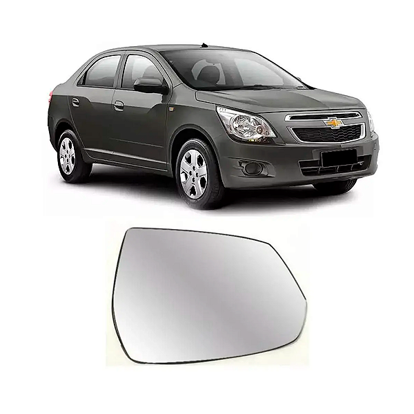 LENTE ESPELHO RETROVISOR COBALT 2012 A 2020 COM BASE ORIGINAL