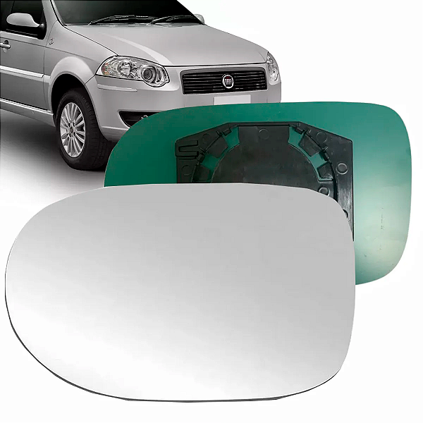 LENTE ESPELHO RETROVISOR PALIO ECONOMY 2011 EM DIANTE COM BASE BLAWER
