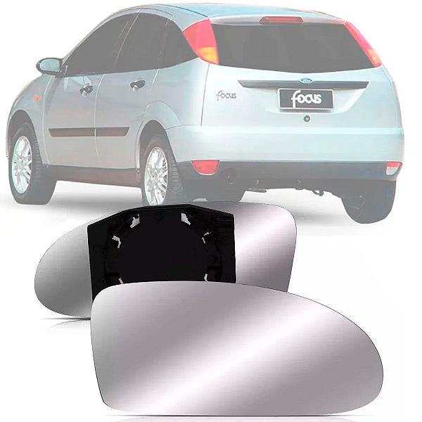 LENTE ESPELHO RETROVISOR FOCUS 2001 A 2008 COM BASE BLAWER