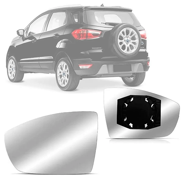 LENTE ESPELHO RETROVISOR ECOSPORT 2013 A 2016 SEM BASE BLAWER