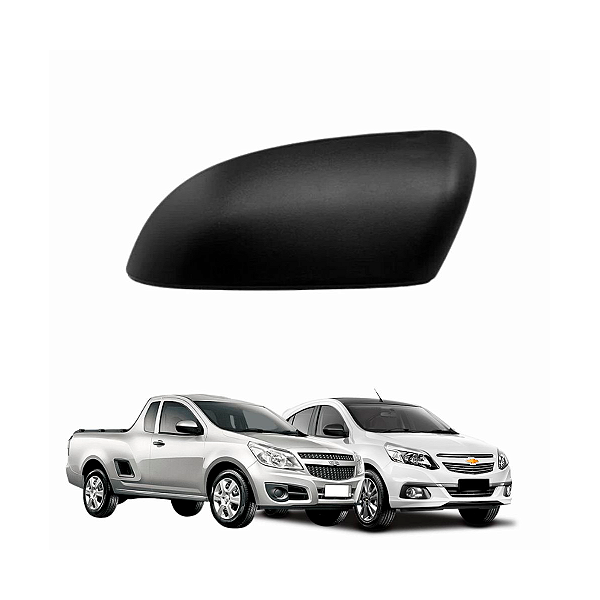 CAPA RETROVISOR GM AGILE MONTANA 2009 EM DIANTE PRETA
