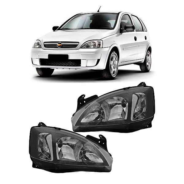 FAROL CORSA MONTANA 2008 A 2012 MASCARA NEGRA
