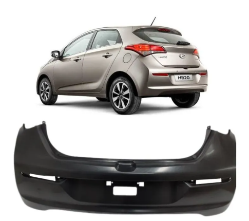 PARACHOQUE TRASEIRO HB20 HATCH 16/19