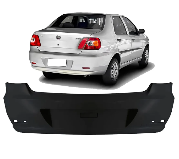 PARACHOQUE TRASEIRO SIENA 05/10 PRETO LISO