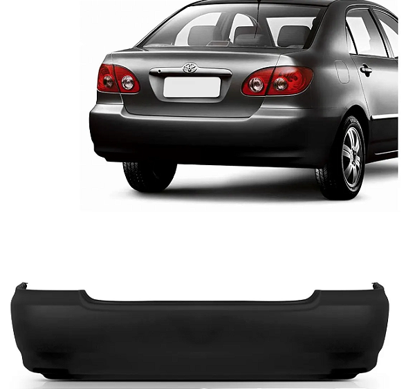 PARACHOQUE TRASEIRO COROLLA 03/08 LISO