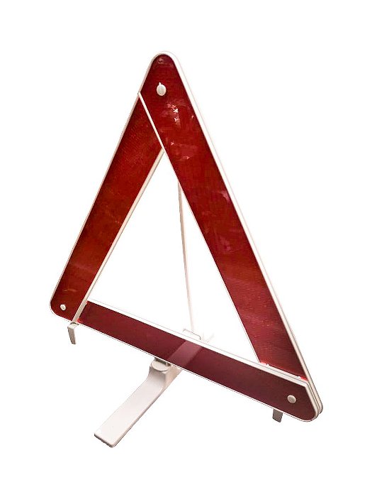 TRIANGULO PARA SINALIZAÇÃO DE SEGURANCA BRANCO CARRO