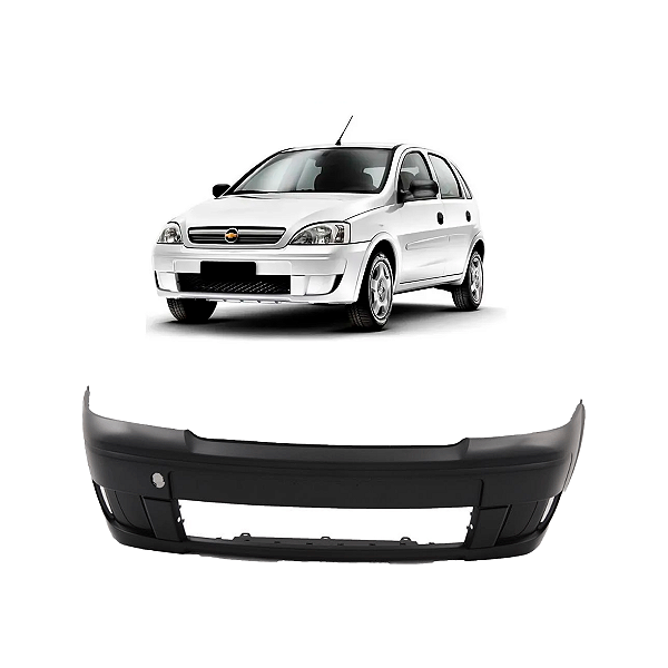 PARACHOQUE DIANTEIRO CORSA MONTANA 2008 A 2012 SEM AUXILIAR MILHA PRETO LISO