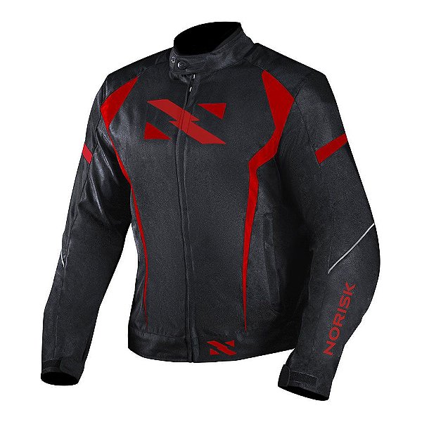 JAQUETA NR01 PRETO/VERMELHO NORISK
