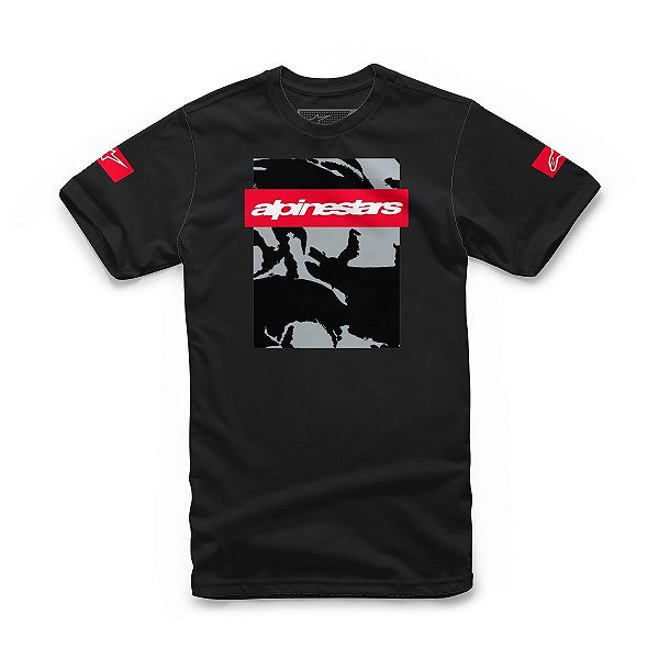 CAMISETA TACTICAL PRETA ALPINESTARS Moto Store Canguinha Racing