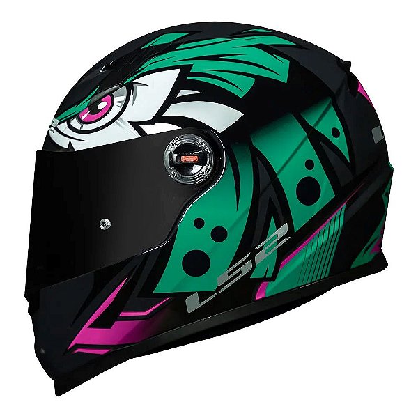 CAPACETE FF358 CLASSIC TRIBAL GREEN LS2