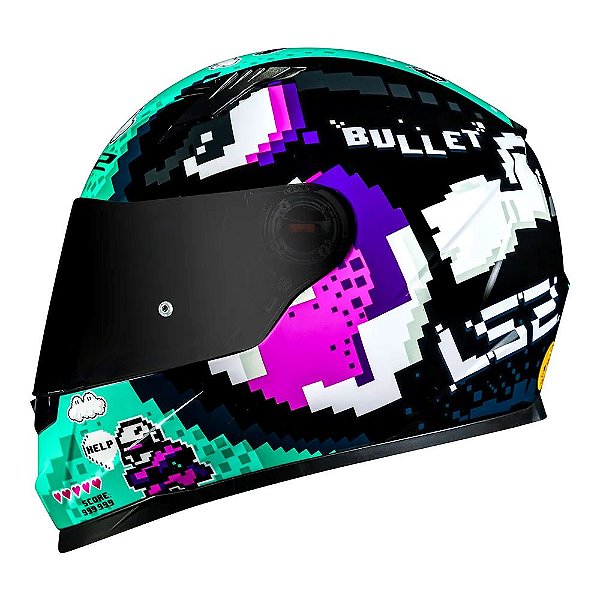 CAPACETE FF358 CLASSIC BULLET AZUL LS2