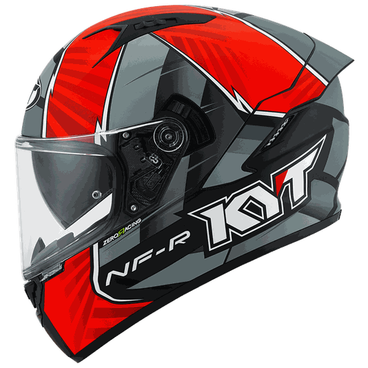 CAPACETE KYT NF-R XAVI FORES 2021 PRETO/VERMELHO FOSCO REPLICA
